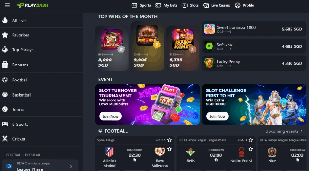 PLAYDASH vs BK8
